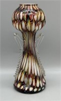 Circa 1890-1920 Franz Welz Splatter Glass Vase