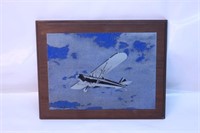 14" Plane Printing Plate Mounted on Wood