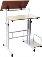 Rolling Reversible Home Office Laptop Workstation