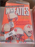 Vintage Husker Unfinished Business Wheaties Box