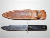 Vintage Utica Sportsman Hunting Knife Horse Sheath