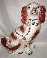 Staffordshire Hand Painted Dog Figurine
