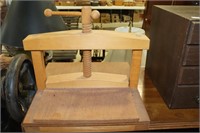 Vintage Wooden Book Press