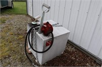Small Square Fuel Tank w/ Hand Pump