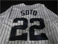 Juan Soto signed baseball jersey COA