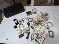 Costume Jewelry, Watches and Ring Box