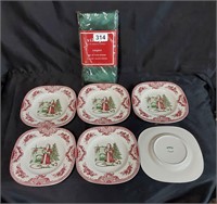 Johnson Brothers Christmas Santa Plates