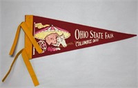 Vintage Ohio State Fair Columbus Felt Pennant