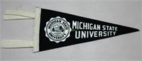 Vintage Michigan State University Souvenir Pennant