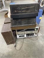 Receiver - 8 Track Player - 2 Turn Tables & More