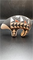Acoma Pueblo Pottery Bear Fetish (Signed)