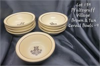 Pfaltzgraff Village Brown Cereal Bowls