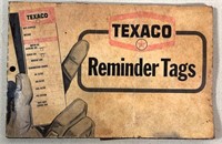 1970s BOOK - TEXACO service reminder TAGS