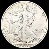 1917-S Walking Liberty Half Dollar NEARLY