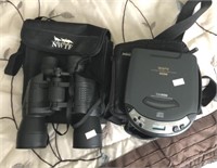 Dvd Player With Case And Nwtf Binoculars