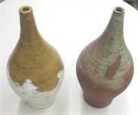 Set of 2 Pottery Vases Made in Mexico