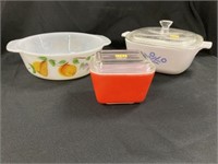 Fire King, Pyrex, and Corningware Serving Dishes