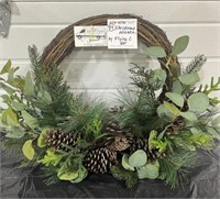 Christmas Wreath. Donated by Flying C Veterinary,