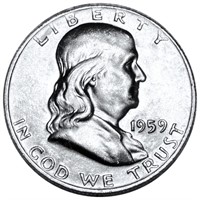 1959 Franklin Half Dollar UNCIRCULATED