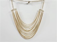 Multi Strand Chain Necklace 17"