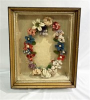 1800's Victorian Floral Mourning Wreath in Shadowb