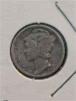 1929 Mercury Dime Silver