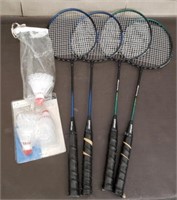 Lot of Badminton Rackets & Shuttlecocks