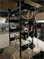 Bag n box rack with pumps motors