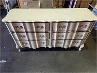 Vintage French Colonial 6 Drawer Dresser