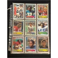 (103) 1983 Topps Football Cards With Stars/hof
