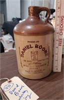 Vintage stoneware whiskey jug Daniel Boone