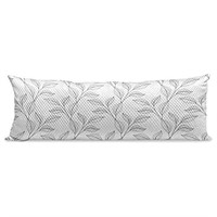 Ambesonne Black and White Body Pillow Cover, Monoc