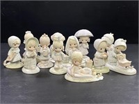 Precious Moments 1987-1988 12 Month Figurines