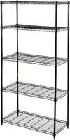 Seville 5-Tier Epoxy Steel Wire Shelving