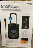 Tzumi MaxxBass LED Jobsite Speaker