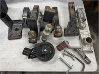 Assorted Group of trailer hitches and parts