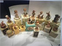 Enesco Porcelain figurines (16) pcs in total,