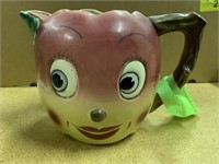 ANTHROPOMORPHIC APPLE FACE PITCHER