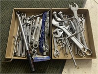 Assorted Adjustable Wrenches, Socket Wrenches,