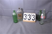 Glass Bottles Includes ~ Coke ~ Sprite ~ 7UP