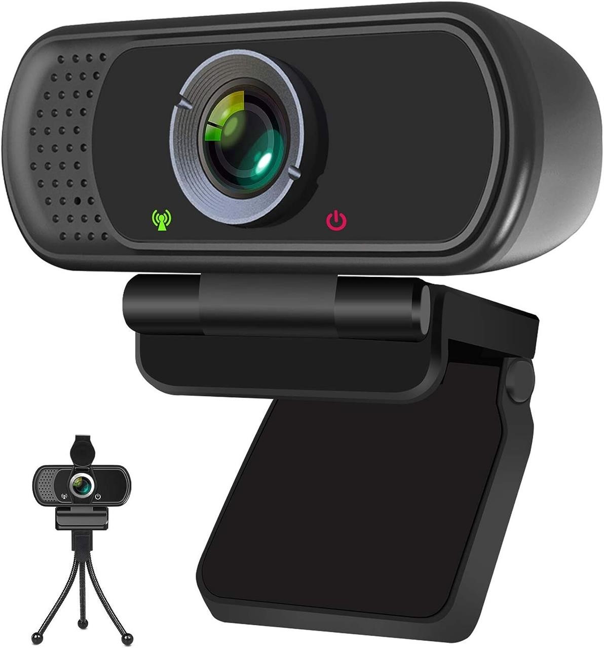 Full HD 1080P Webcam with Privacy Shutter