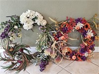 (2) Spring & Fall Wreaths