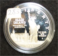1986 Ellis Island Liberty US Silver Dollar Proof