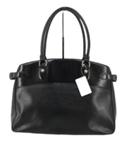 Louis Vuitton Black Leather Handbag