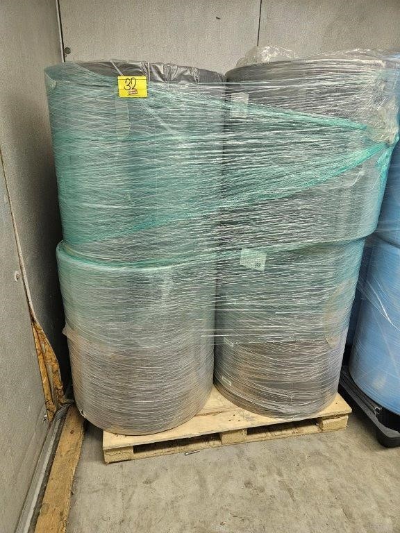 PALLET WITH ROLLS OF BLACK MASK MATERIAL