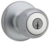 Weiser Fairfax Satin Chrome Front Door Knob with