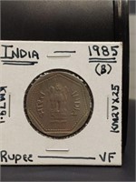 1985 Indian coin