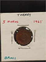 1965 Turkish coin