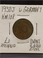 1950 j West German coin