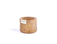 Chinese Brownish Jade Thumb Ring